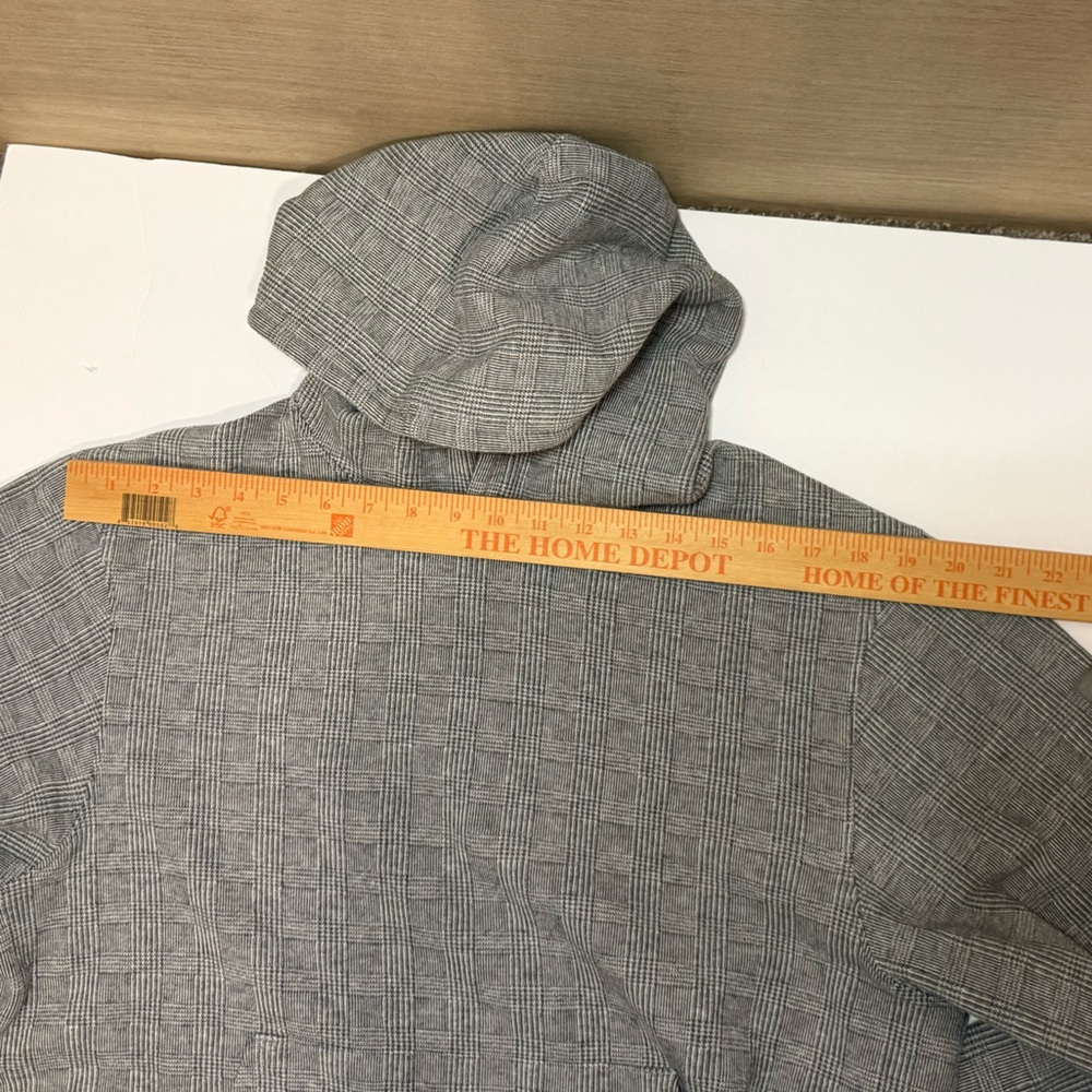 Alo Yoga Men's Glenplaid Colosseum Hoodie Gray Plaid Style M3192R - Picture 9 of 9